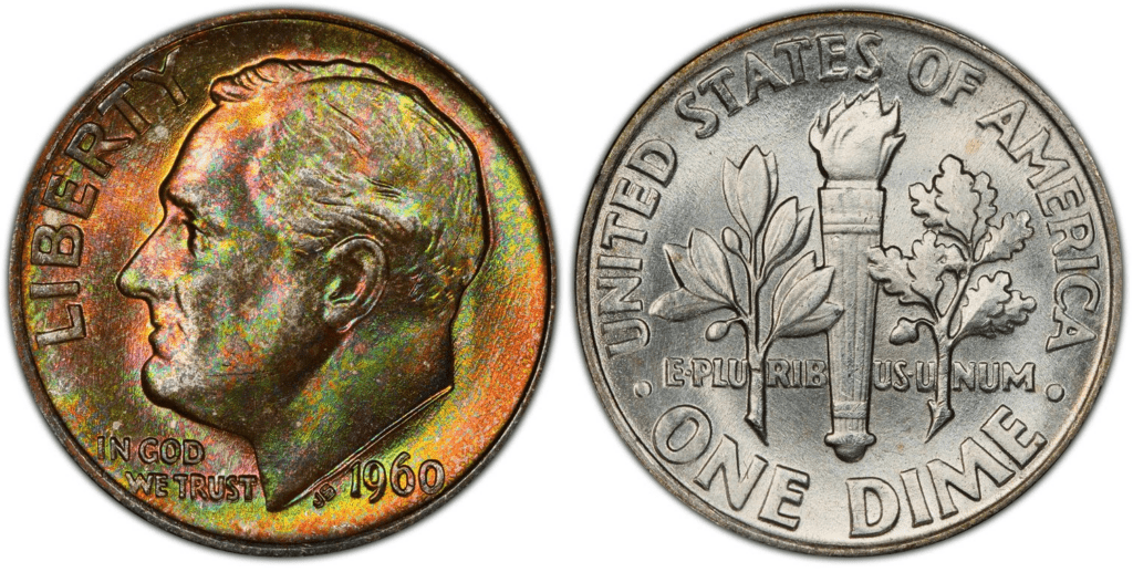 1960年P罗斯福一角硬币