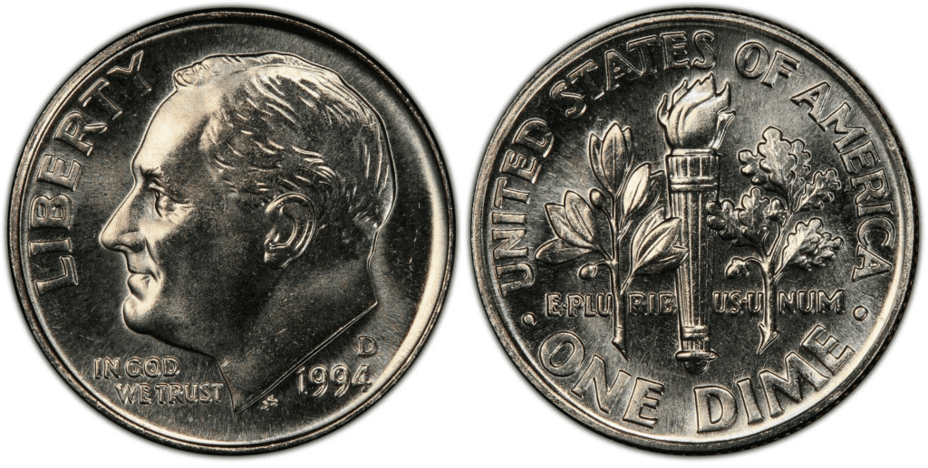 1995 D水星一角硬币