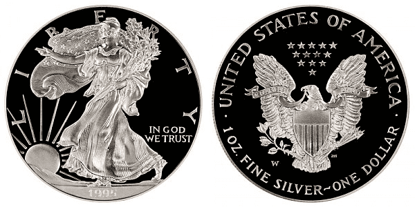 1995年美国W银元(样版)