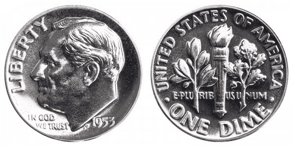 1953年的罗斯福一角硬币是用什么做的