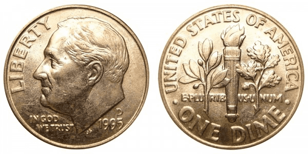 1995年的罗斯福一角硬币是用什么做的